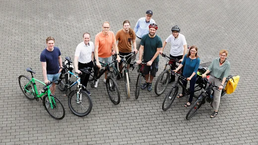 Das Team ETIT bei der Aktion Stadtradeln