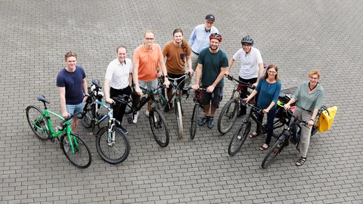 Das Team ETIT bei der Aktion Stadtradeln