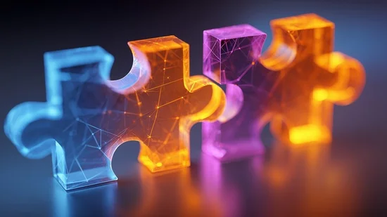Bunte Puzzelteile als Metapher für Teamwork und Kooperation (© Adobe Stock)