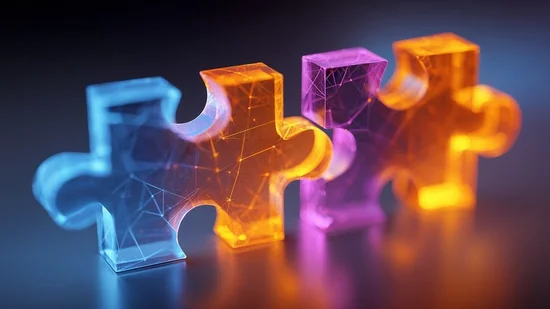Bunte Puzzelteile als Metapher für Teamwork und Kooperation (© Adobe Stock)