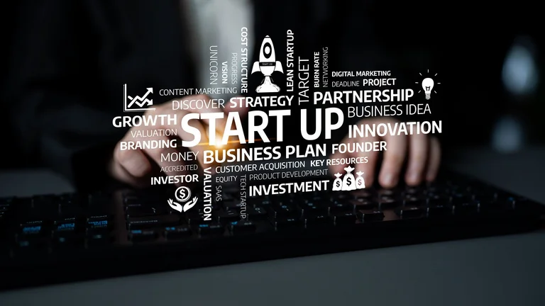 Creative concept showcasing business innovation and growth in a startup environment, highlighting essential elements for success and strategic planning. Tessel