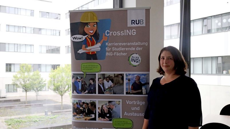 Ellen Losacker bei CrossING 2023 (© RUB/ETIT)