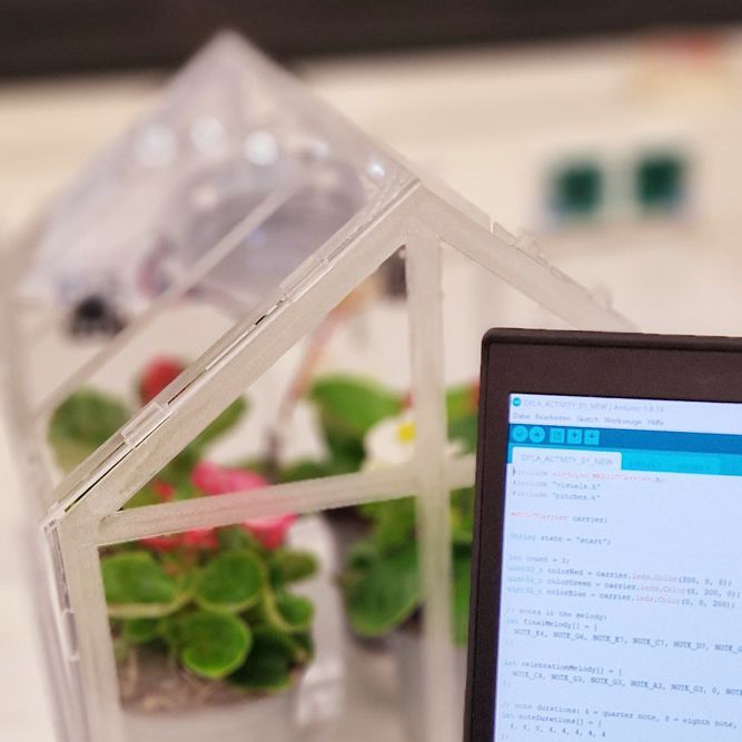 Schulprojekt Intelligentes Gewächshaus (© RUB/ETIT)