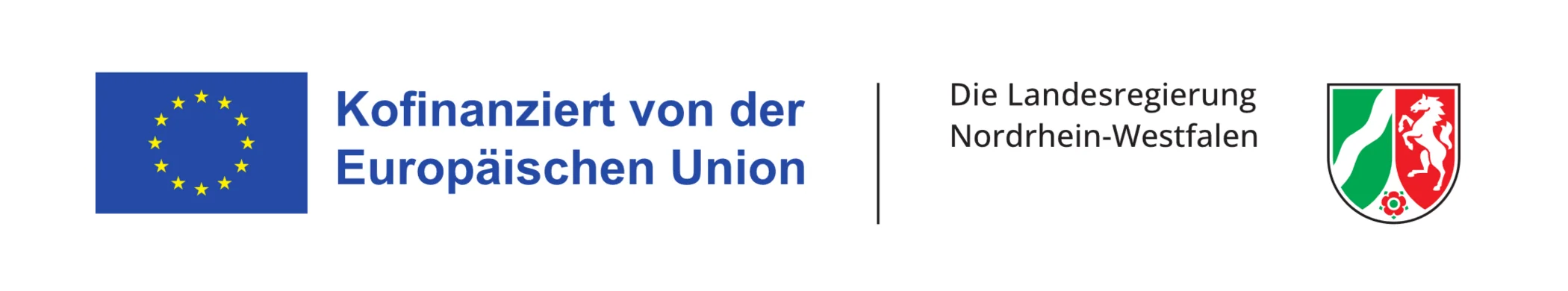 Förderungshinweis zur Finanzierung durch die europäische Union und die Landesregierung Nordrhein-Westfalen
