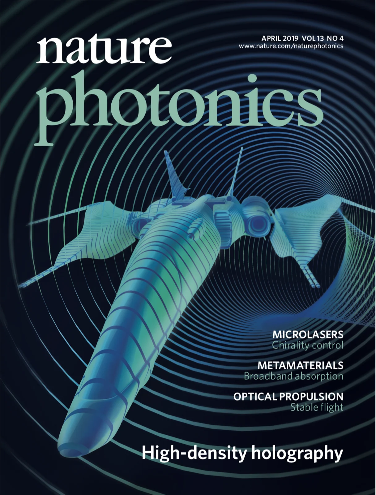 Nature Photonics Cover April 2019